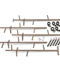 20 Ft Rapid Climbing Sticks For Tree Stands And Hunting, 4 Pack Of 5 Ft Sections, showing steel pieces for quick climb assembly.