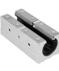 SBR25LUU 25mm Aluminum Open Linear Motion Bearing Block for high speed precision machines, front view