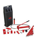 No Fuss 10 Ton Hydraulic Pressure Tool Set With Dual Speed Pump And Precision Gauge Heavy Duty Carry Case for auto body work and repair.