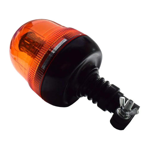 Premium Amber Led Rotating Beacon And Strobe Light With 60 Led Offering 360 Visibility For Tractors And Rigs Featuring Flexible Base And Hella Bright Flash Sequences For All Day Job Site Use
