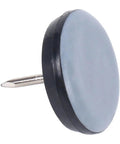 Heavy Duty Furniture Glides 80 Pack Smooth Cruise Leg Pads with tapered nail feet, gray round pad for floor protection.