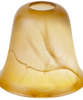 Amber Glass Lampshade Replacement for Industrial Table Lamps, One And Five Eighths Inch Fitter, Durable Shade