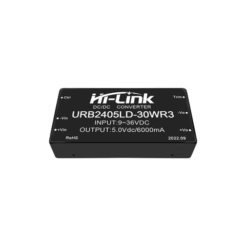 Pro Level Switching Power Supply Module For Electric Vehicle Charging 30W Dc To Dc Converter with black body and labeled input/output.