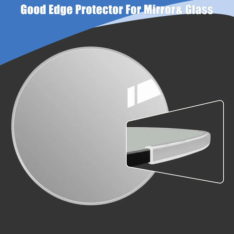 Clear Rubber U Channel Edge Trim Hella Flexible Silicone Peel And Stick Protector For Sheet Metal Eyeglasses And Glass Easy Peasy Cut Zero Mess Install Smooth Finish At One Eighth Inch Size Total Game Changer For Any Diy Project, edge protector for glass with smooth finish.