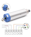 Powerful 1.5KW ER16 D65 110V Air Cooled Spindle Motor Kit With QL Inverter And 65mm Bracket For CNC Routers Diagram View