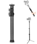 Lightweight Carbon Fiber Tripod Extension Pole Compatible With Dji And Zhiyun Gimbals 3 Section Extender for Smartphones showing 11 to 25 inches.