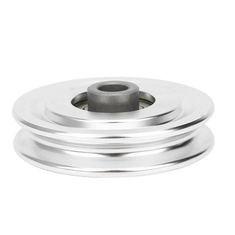Lightweight Aluminum Alloy Gym Pulley Wheel For Home Workouts Heavy Duty Bearing Cable Pulley 70mm, silver 70mm aluminum pulley wheel