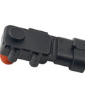 Slick Heavy Duty Car Fuel Tank Pressure Sensor With Vented Port Drops In Straight As Nail Replaces Oem 16238399 showing top view with orange seal.