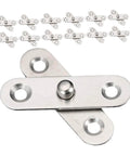 360 Degree Rotatable Hidden Door Pivot Hinges Set Stainless Steel For Secret Door Applications Concealed Door Hardware Kit