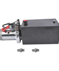 Beefy 10 Quart Hydraulic Power Unit With 1.6KW 12V DC Motor Double Acting Pump 3200 PSI Max Heavy Duty Metal Reservoir