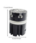 Industrial Pneumatic Gripper Tool Cylinder Clamp With Six Jaw Claw For Equal Expansion And Adjustable Jaw Travel Built Tough For Automated Systems Part Handling And Heavy Duty Equipment Maintenance And Assembly Lines, 7.1cm x 5cm