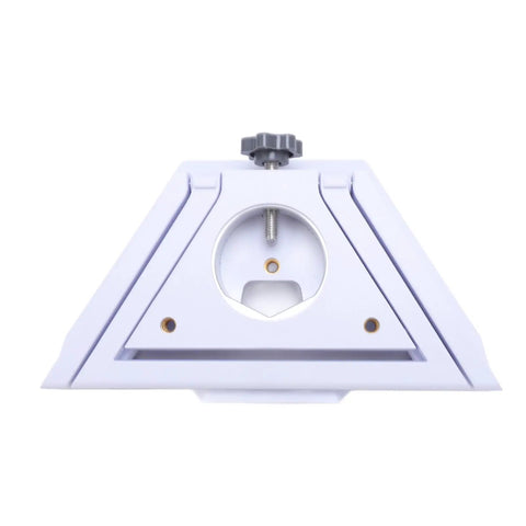 Front view of Ethernet Satellite Bracket ABS Metal Compact Multifunctional Mount For 38.5mm Pipe Portable Installation