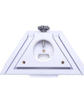 Front view of Ethernet Satellite Bracket ABS Metal Compact Multifunctional Mount for 38.5mm Pipe Portable Installation.
