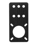 Beefy Stepper Motor Mount Plate For NEMA 17 Size Anodized Aluminum Bracket With Adjustable Slots For 17 Stepper Motors V Slot Linear 3D Printer Accessory Black