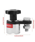 Rock Solid 200A Magnetic Welding Ground Clamp Made From Heavy Duty Iron Construction, compact size for secure metal connection.
