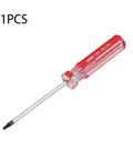 Killer T10 Security Torx Screwdriver With Magnetic Red Handle And Comfort Plastic Grip Crafted From Heavy Duty Chrome Vanadium Steel For No Hassle Auto Repair And Quick Household Fixes Ready To Roll And Built Solid For Daily Use.