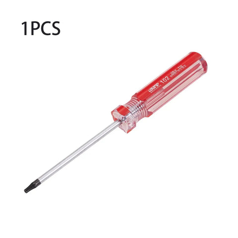 Killer T10 Security Torx Screwdriver With Magnetic Red Handle And Comfort Plastic Grip Crafted From Heavy Duty Chrome Vanadium Steel For No Hassle Auto Repair And Quick Household Fixes Ready To Roll And Built Solid For Daily Use.