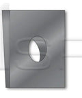 1800 Piece Square Beveled Malleable Leveling Washers Type A Cast Iron For Bolt Shim And Alignment Heavy Duty Solid Build Inner Diameter Nine Thirty Seconds Inch Outer Diameter Eleven Sixteenths Inch Thickness 0.16 Inch, showing side and top views