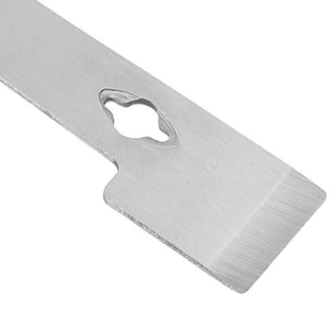 Close-up of Go-To 2 Pack Stainless Steel Beekeeping Hive Tools Set, Hive Scraper and Frame Lifter, durable edge detail.