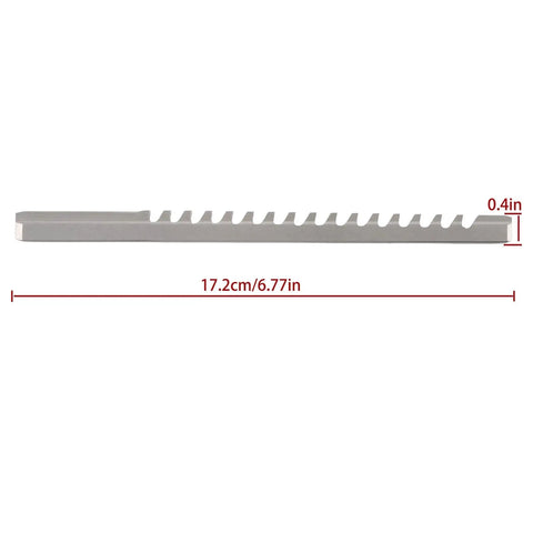 Keyway Broach Set B1 5mm High Speed Steel side view with dimensions for CNC Cutting Machines and Metalworking Tools.