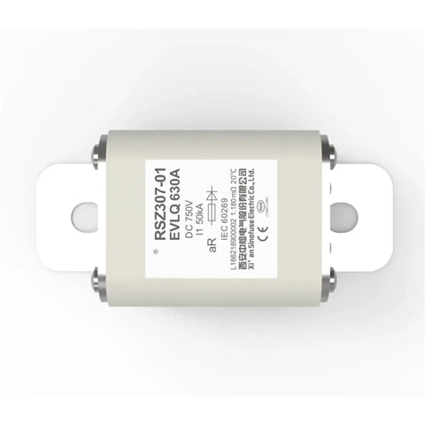 Built Tough As Nails High Voltage DC Fuse For EV Chargers And Solar Arrays 630A 750V silver cartridge heavy duty fuse