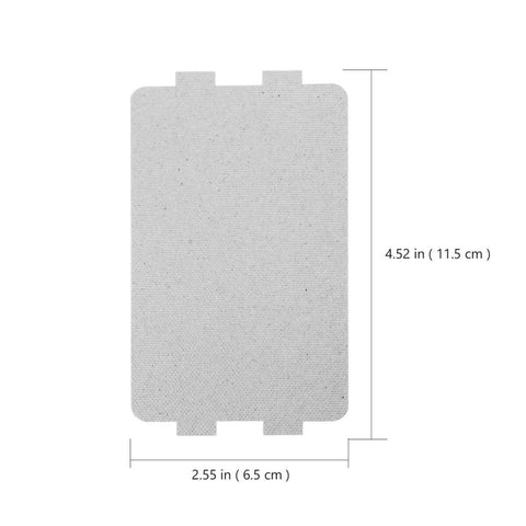 12 Pcs Microwave Mica Plates Heat Resistant Insulation Sheets Anti Oil Pads for Microwave Oven Replacement, 4.52 x 2.55 inches