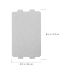 12 Pack Microwave Mica Plates Heat Resistant Insulation Sheets Anti Oil Film Fireproof Pads 4.52x2.55 inches