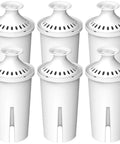 Pro Water Filter Replacement For Standard Pitchers And Dispensers NSF Certified 6 Count pack displayed in white.