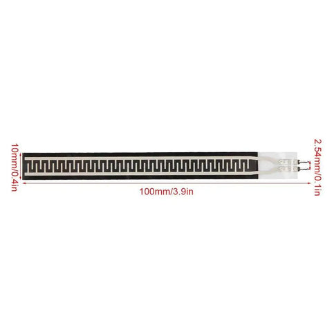 Ultra Thin Film Pressure Sensor With Resistance Type Tech 500g Range ZD10100 Flexible Micro Sensing Pad For Smart Home Gear And Medical Electronics Fast Response And High Sensitivity, 100x10mm sensor