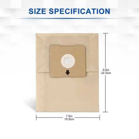 Six Pack Vacuum Bags That Fit Bissell Zing Canisters 4122 4122D 1668 1668C 1668W 2154A 2154C 2154W 1608 With Self Sealing Ring