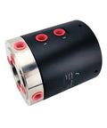 Built Like A Tank G3/8 Terminal Gas Electric Liquefied Slip Ring Rotary Joint With Knockout Seal showing black and silver design.