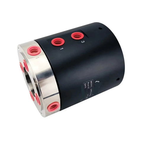 Built Like A Tank G3/8 Terminal Gas Electric Liquefied Slip Ring Rotary Joint With Knockout Seal showing black and silver design.
