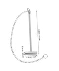 Emergency Stainless Steel Fire Alarm Button Hammer For Industrial Use with chain, 11cm length, glass-break tool for safety