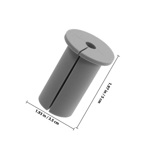 Stylish VILLCASE 4 Pack Silicone Wall Hole Plugs For 1 Inch Grommets gray silicone plug, 1.97 in x 1.5 in