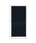 Single Overlander-E 200W solar panel with MC4 connectors, 59.1x26.3 inches, for expanding 200W RV solar arrays and kits.