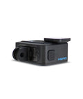 Side view of Hero Black Compact Waterproof Action Camera With 4K Ultra HD Video 12MP Photos Image Stabilization 50 In 1 Accessory Kit.