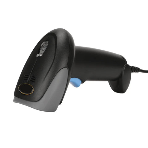 Rugged Handheld Barcode Scanner Reads 1D 2D And QR Codes With ABS Body IP54 Dust Protected Sealed Build close-up shot
