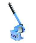 Throatless Rotary Hand Shear For Sheet Metal 16 Gauge 1.5 mm Capacity Easy Cut For Straight Curved And Internal Corner Cuts Mini Benchtop Tool Blue Finish