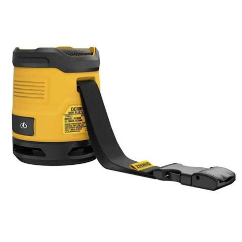 Rugged Jobsite Bluetooth Speaker With USB C Rechargeable Battery IP67 Dust And Water Resistant Tough As Nails With Carry Strap