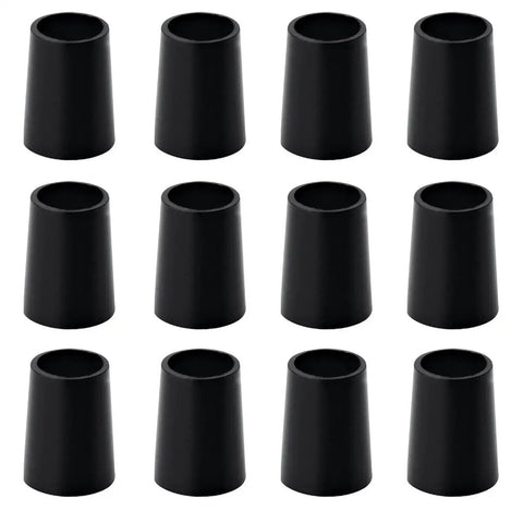 Ferrules For.355 Taper Tip Golf Shafts Black Three Quarter Inch Tall 0.54 Inch Outer Diameter Set Of 12 Replacement Ferrules