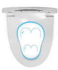 Heavy Duty Toilet Seat With Lid And Slow Close Mechanism For Standard Bowls, Slick White Resin Shell Covers Quick Release Hinges, Zero Slamming Drama Ever, Tight Side Profile That Runs Like A Charm top view with soft-close lid.