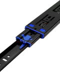 Full Extension Drawer Slides 12 Inch 35CM Extra Thick Three Section Hydraulic Soft Close Rails With Detachable Quick Release Latches
