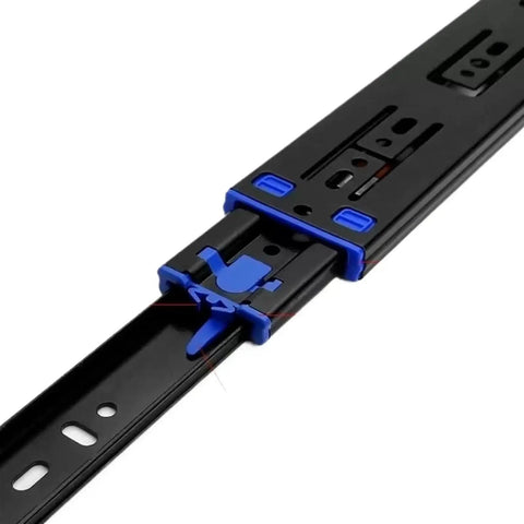 Full Extension Drawer Slides 12 Inch 35CM Extra Thick Three Section Hydraulic Soft Close Rails With Detachable Quick Release Latches