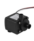 Kick Heat Out With This 12V DC Mini CPU Water Cooling Pump featuring a compact black unit and water outlet.