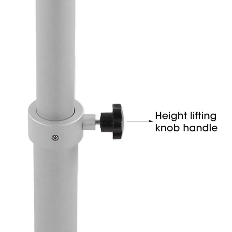 Height knob of Detachable Adjustable Table Leg Lightweight Portable For RVs Yachts And Home Use Frosted Silver Aluminum Alloy