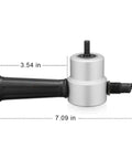 Beast Mode Pro Grade Double Head Sheet Metal Nibbler Cutter Drill Attachment dimensions with 360 Degree Adjustable Head and Wrench
