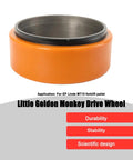 Get Your Electric Pallet Truck Rolling Smooth Again With This Heavy Duty 210X70mm PU Drive Wheel Featuring A Tough 6-Hole Mount For Maximum Traction And Durability On All Forklift Models, orange polyurethane drive wheel.