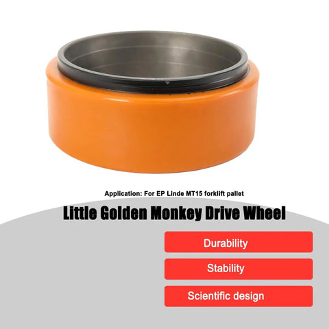 Get Your Electric Pallet Truck Rolling Smooth Again With This Heavy Duty 210X70mm PU Drive Wheel Featuring A Tough 6-Hole Mount For Maximum Traction And Durability On All Forklift Models, orange polyurethane drive wheel.