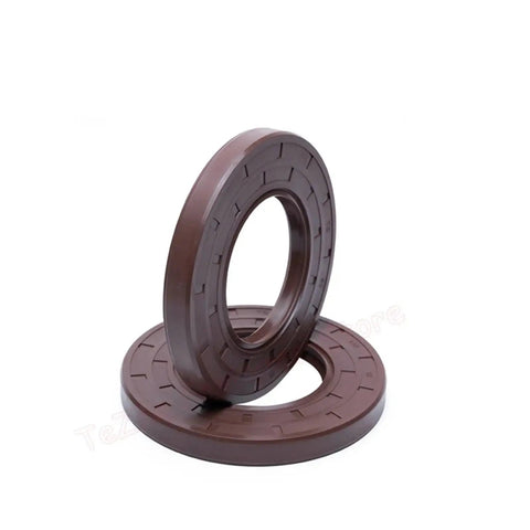 FKM Fluorine Rubber Oil Seal O Ring Assortment Kit With 2 Pcs Set Inner Diameters 20 22 23 24mm Pro Grade Seals For Automotive Systems Industrial Equipment Pumps Pipes Food Processing And Low Pressure Hydraulics, brown FKM oil seals