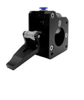 All Metal Dual Drive Extruder With Hardened Steel Gears Clone For Bontech Bowden 1.75Mm Filament Compatible With Ender 3 Prusa I3 Mk8 Anet E10 Right Side Mount Black, black metal side view